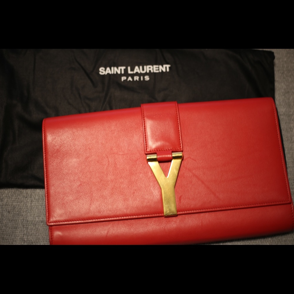 YSL Y Clutch